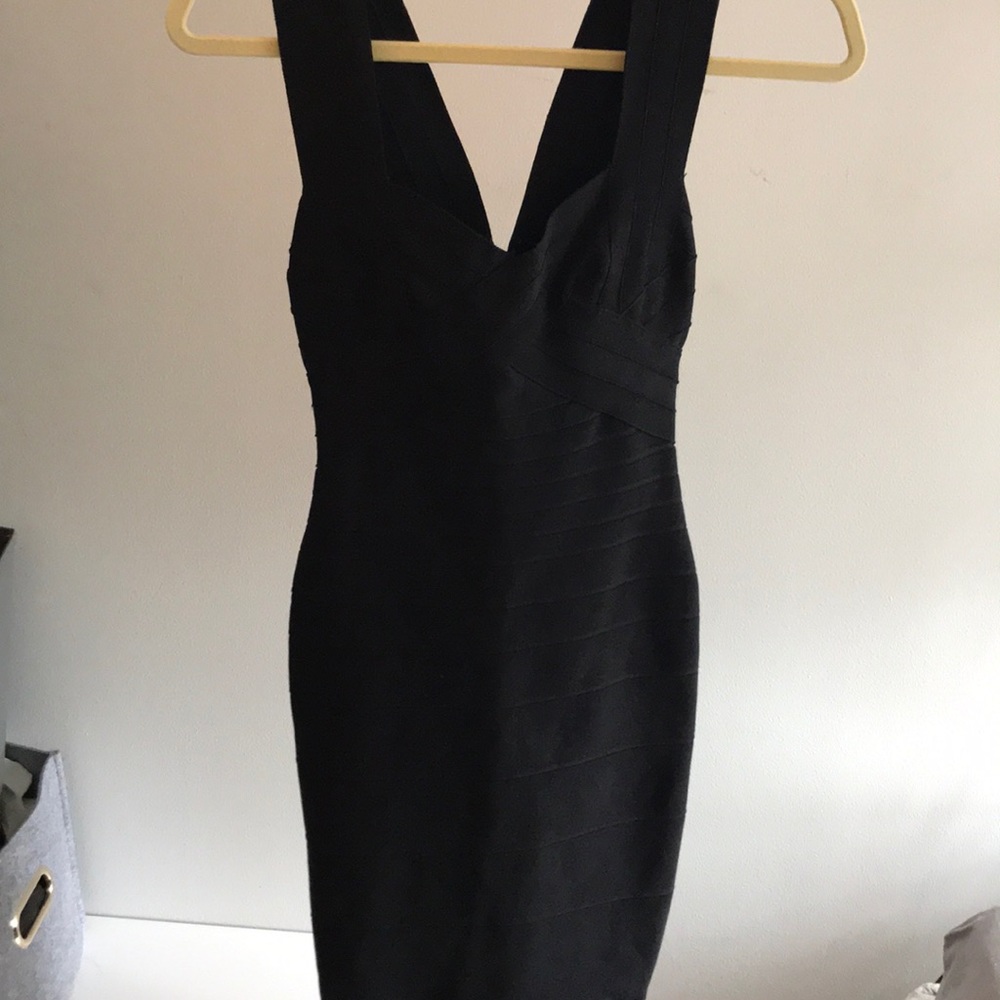 Black bandeau dress